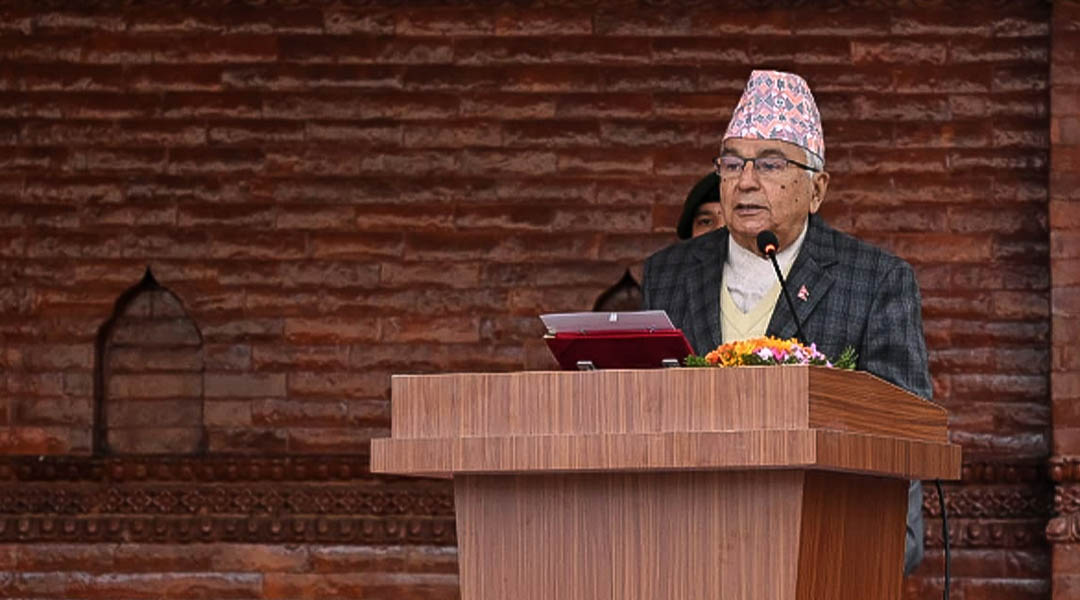 जनताद्वारा अभिव्यक्त राष्ट्र निर्माणको दायित्व पूरा गर्न राष्ट्रपतिको आह्वान